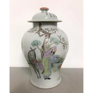Ceramic Covered Pot China 20th Century
