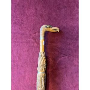Trompe l'Oeil Umbrella Cane In Cork Oak