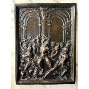 Bronze Plaque Depicting The Flagellation Of Christ, 16th Century 