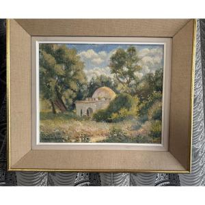 Manzana-pissarro .georges Landscape Circa 1939 Oil On Panel