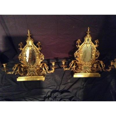 Pair Of Lights In Poser, Italy, Napoleon III