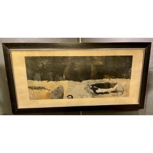 Lithograph "boat On The Strike" Georges Braque