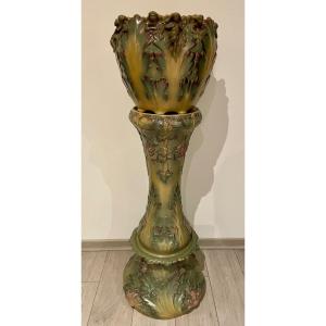 Colonne Sarreguemines Les 4 saisons par Victor Kremer