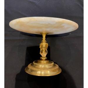 Bronze And Onyx Pedestal Cup