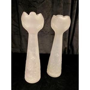 Pair Of Bulb Vases