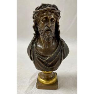 Small Bronze Christ Crown Of Thorns