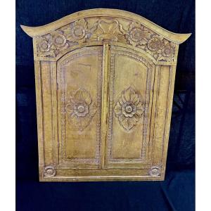 Large Pagoda Mirror With Shutters