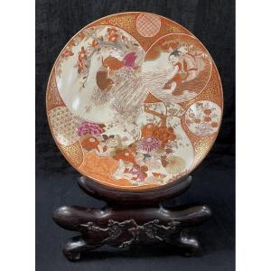 19th Century Imari Dish And Its Stand
