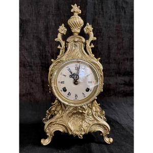 Small Rocaille Bronze Clock
