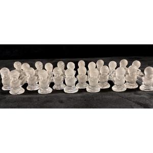 12 Baccarat Knife Holders Houdon Model