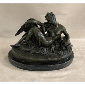 Sculpture Leda And The Swan By Carrier Belleuse
