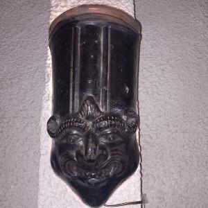 Ridge Tile, Glazed Terracotta, 18th Century.