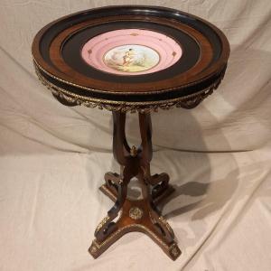 Napoleon III Period Pedestal Table.
