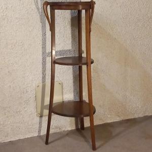 Art Nouveau Side Table, In Walnut, 1900s.