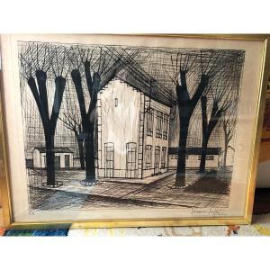 "the School" Original Litograph Signed Bernard Buffet.