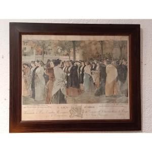 Lithograph Of Léo Lelée 1912