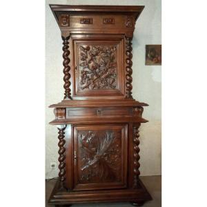 Small Louis XIII Sideboard, Upper Body Set Back.