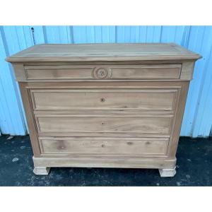 Louis Philippe French Dresser Late 19th Century Whitewashed