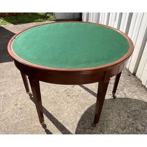 Table With Games, Console, French Dining Table, Old Directoire.
