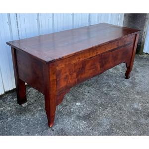 Solid Cherry Wood Chest – Late 19th Century