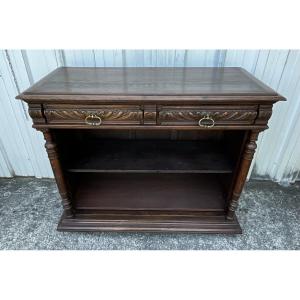 Solid Oak Storage Unit – Country Style, Late 19th Century