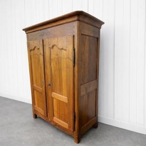 Antique Walnut Wardrobe – 19th Century