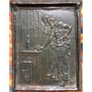 Cast Iron Plaque By Jfraffaelli