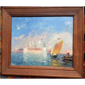 View Of Venice By Gaston Roullet