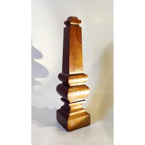 Decorative Obelisk In Red Marble, Italy, Late 19th / Early 20th Century