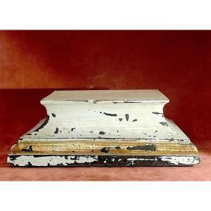 Painted Wooden Base/display Stand Lxiv, France, 18th Century.