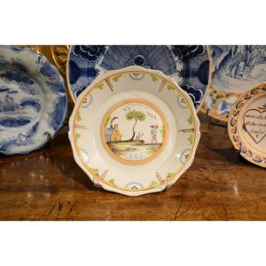 Nevers Earthenware Plate. Eighteenth Century.