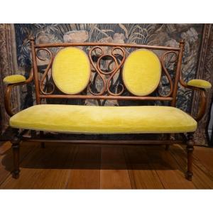 Bench. Art Nouveau. Vienna School.