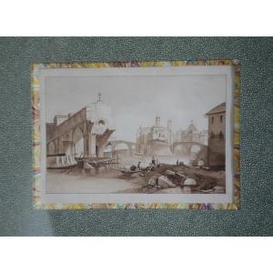 Ink Wash. End Of The Eighteenth-beginning Of The Nineteenth Century.