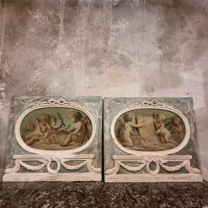 Pair Of Overdoor Panels