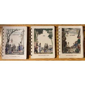 Rare Suite Of Agenda Des 3 Selliers-paris 1949-lemarié (henry).