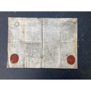 Freemasonry / Diploma Of Prince Knight Rose Cross 1780.