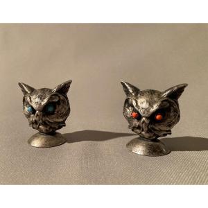 Salt Shakers - Pair Of "owl" Salt Shakers