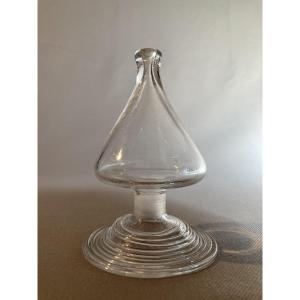 Tobacco Shaker Or Tobacco Shaker In Blown Glass, Normandy, 18th Century