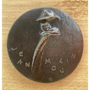  émile François Rousseau - Jean Moulin Presentation Medal "and Die Without Speaking". 