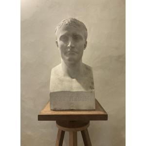 Bust Of Napoleon I In The Style Of Hermes, After Antoine-denis Chaudet, Plaster.