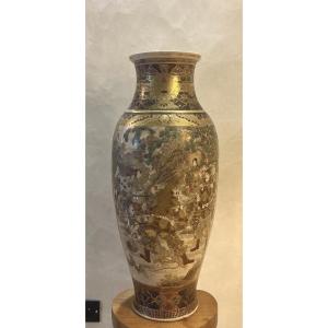 Satsuma Vase - Meiji - 78cm