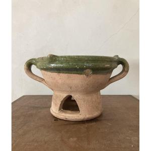 Ember Stove - Glazed Earthenware - 19th Century