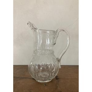 Norman Pitcher In Blown Glass, 19th Century