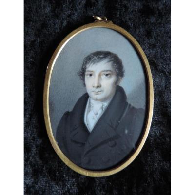Miniature On Ivory-joseph Weidner (1801-1871).