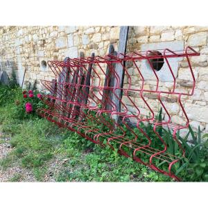 Red Metal Shelves