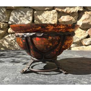 Daum Nancy And Louis Majorelle-cut On Foot.