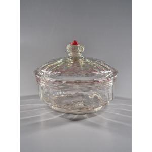 Glass Jam Cupboard With Gadrooned Decoration - Orléans, Follower Of Bernard Perrot, 18th Century