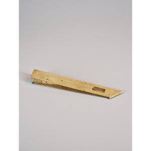 Engraved Brass Half-foot French Set Square - 18th Century