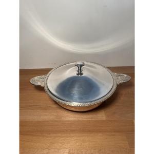 Christofle Soup Tureen For The French Navy In Silver Plated Metal