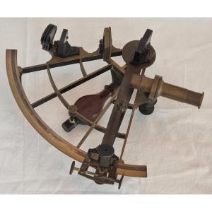 Antique French Sextant Signed E. Lorieux, Hurlimann Paris No. 391 1850-1890